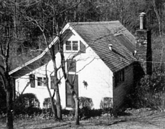 Photo of Denison studio located adjacent to his residence