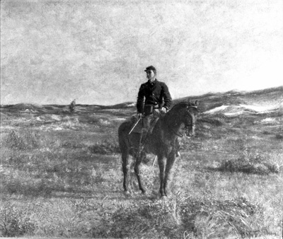 US Cavalryman painting
