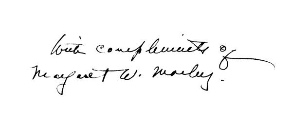 Margaret Morley signature