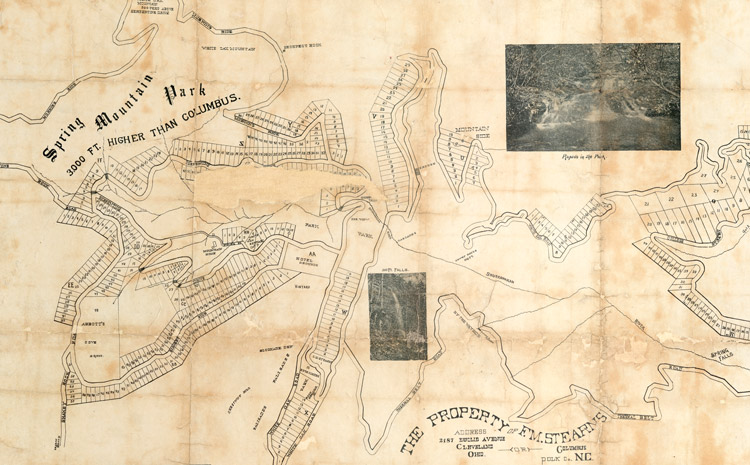 Cropped photo of Spring Mountain Park plat 1895