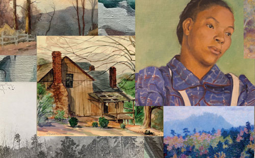 Cropped photo of Tryon Artists Colony collage