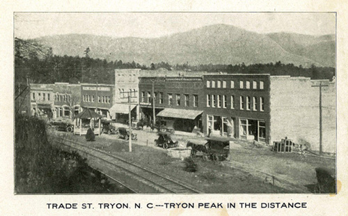Tade St. Tryon, N.C. Tryon Peak in the distance
